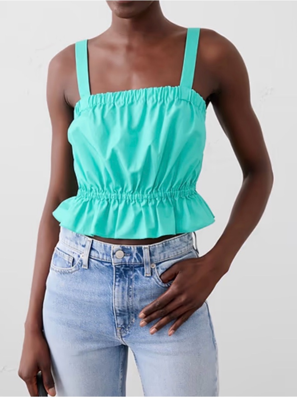 Banana Republic gathered waist  top NWT